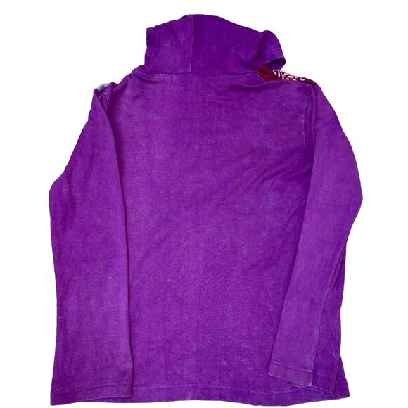 Rising Tide Hoodie Jacket Womens Large L BOHO Cotton Wearable Art Bohemian Patch - Picture 6 of 11